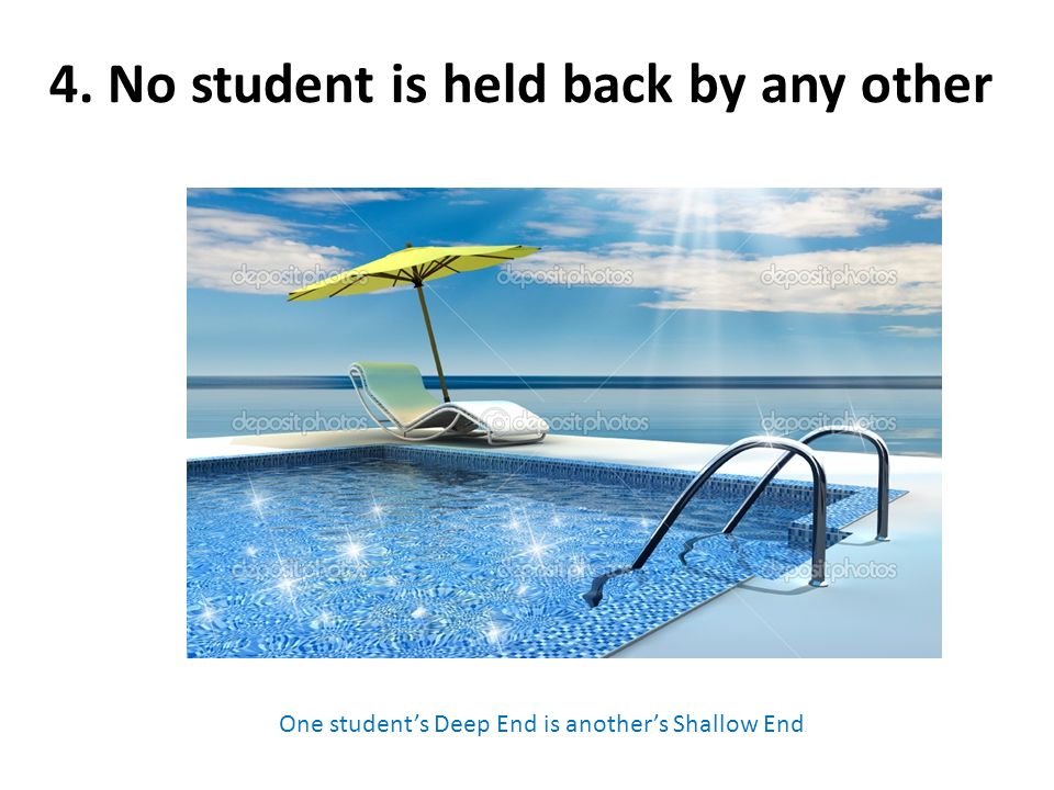 4. No student is held back by any other
