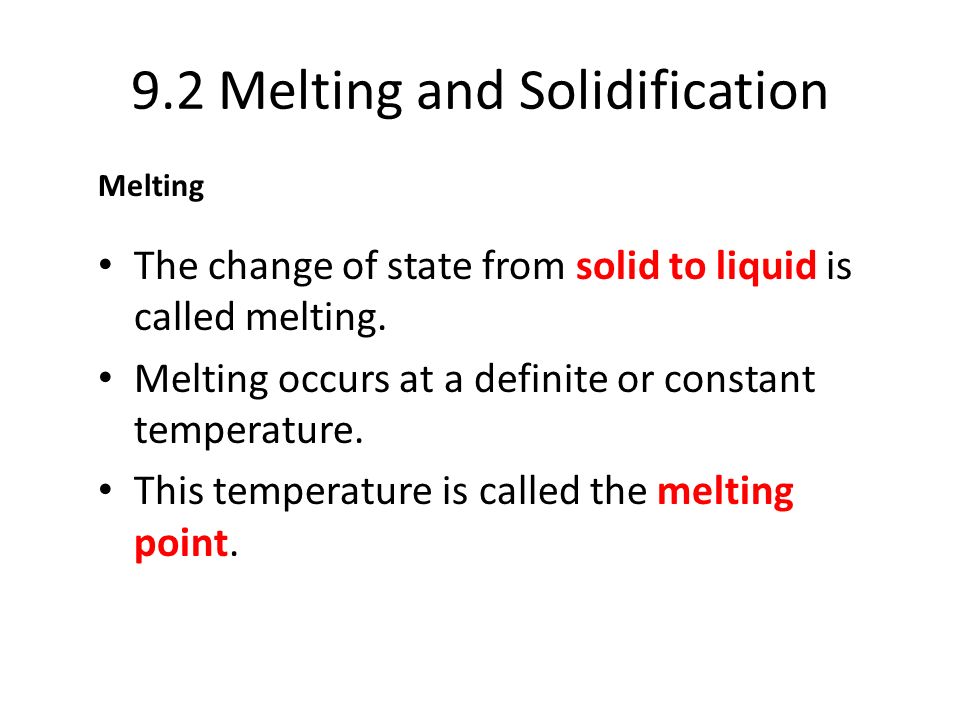 Melting And Solidification Ppt Download - 