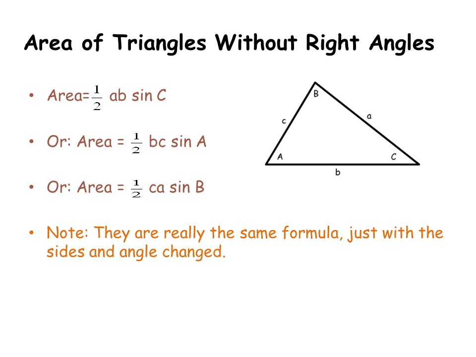 Sin c формула. Formula for area of right Angle Triangle. Formula of area of Triangle with sin. How to find area of Triangle. Right Triangle area Formula.
