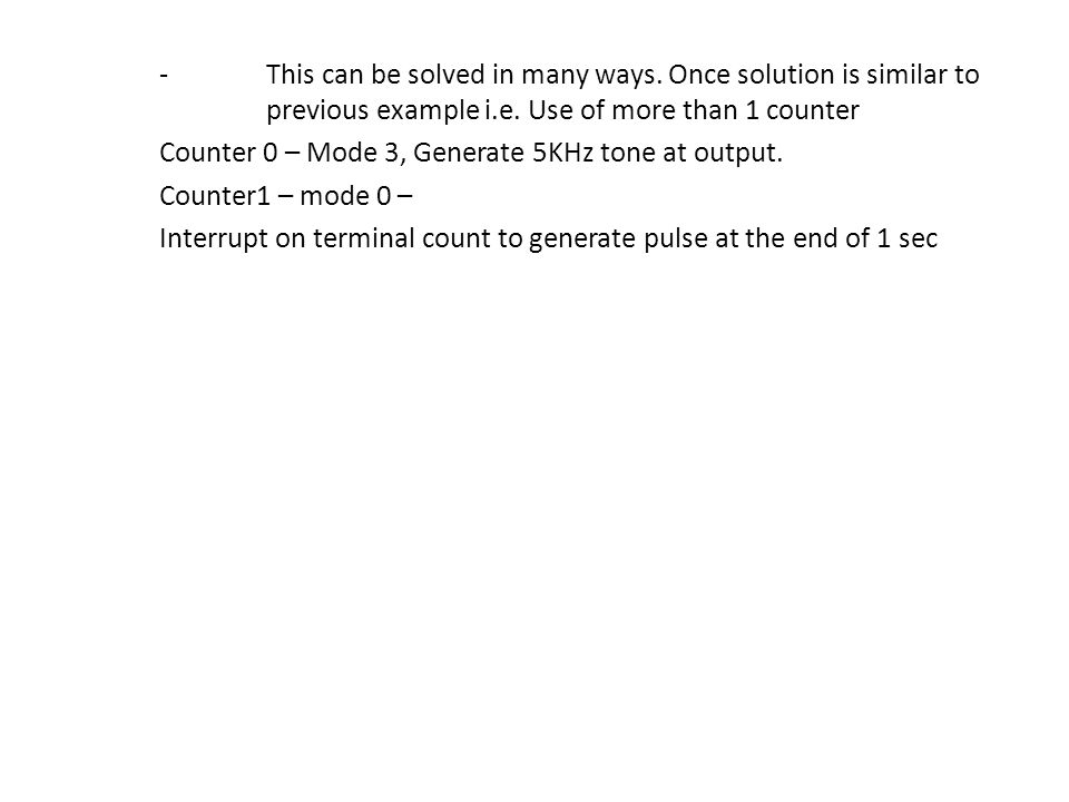 -. This can be solved in many ways. Once solution is similar to