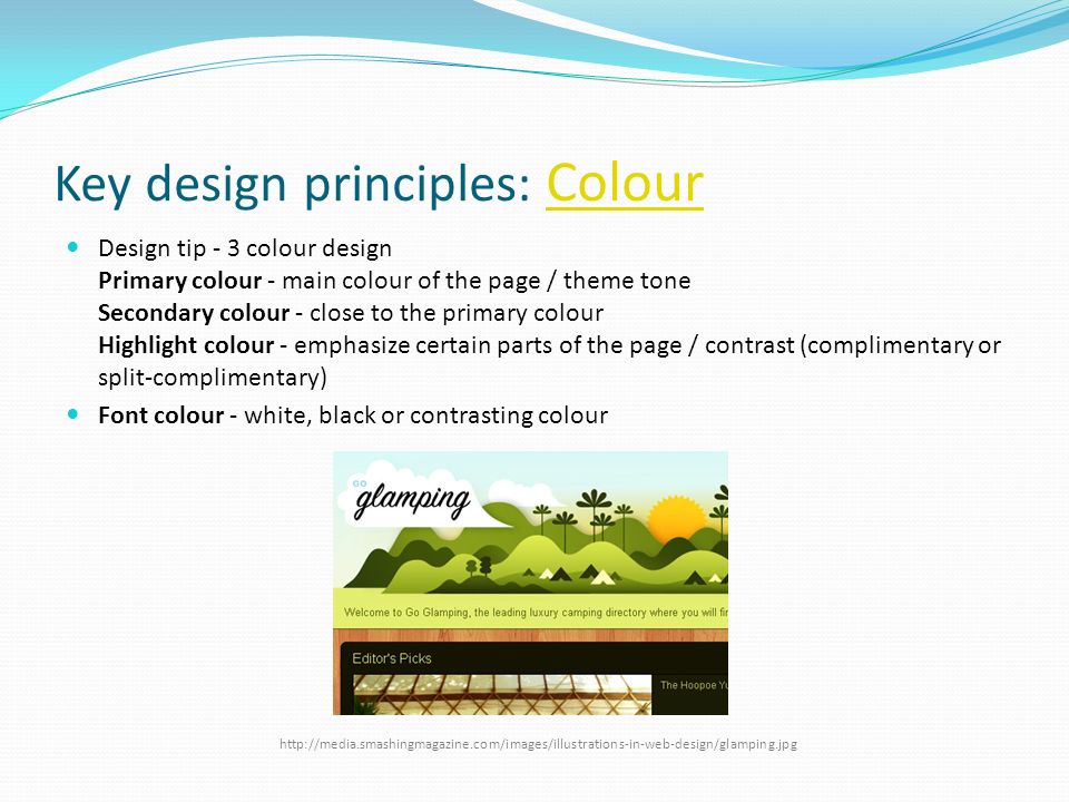 Key design principles: Colour