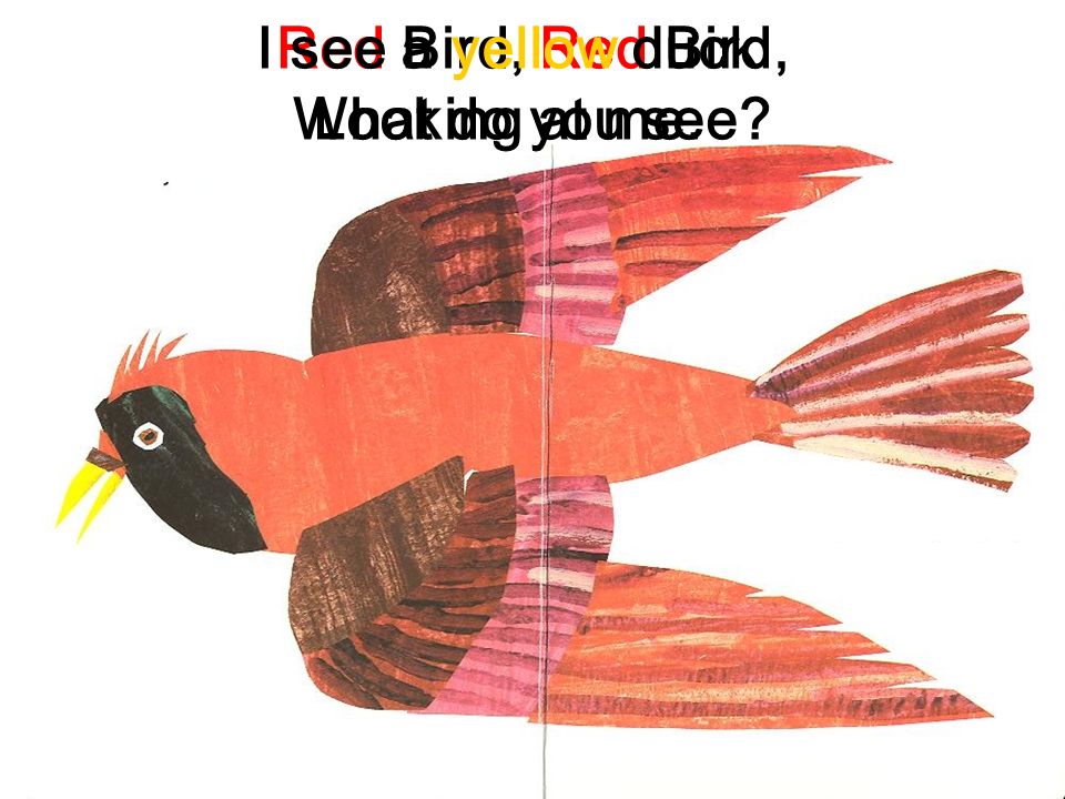 I See A Red Bird Brown Bear Brown Bear Looking At Me What Do You See Ppt Video Online Download