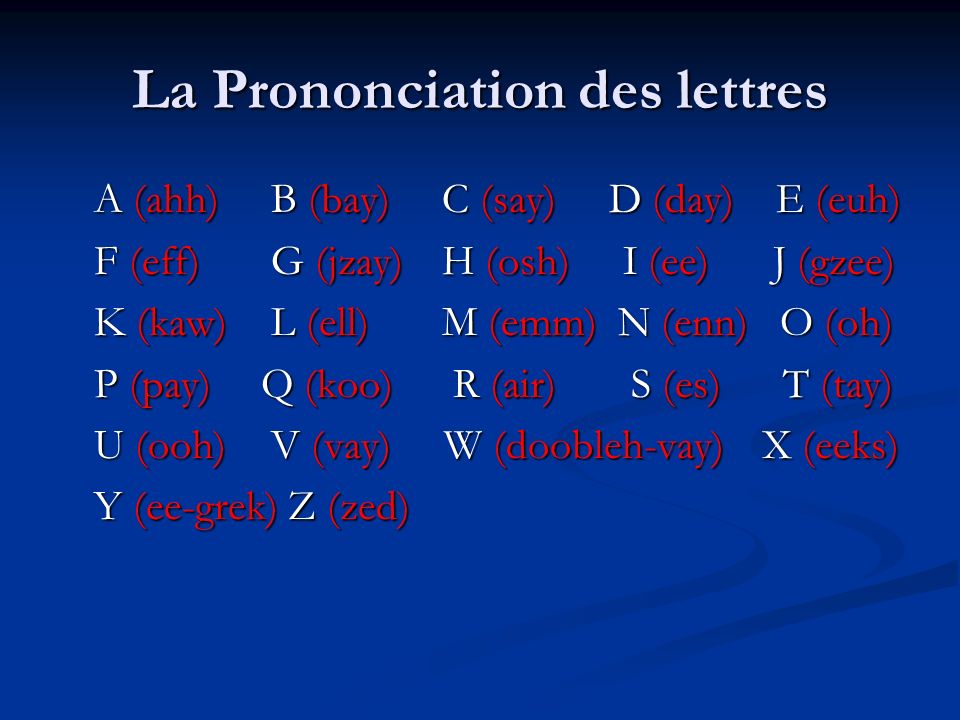 L Alphabet Francais Ppt Video Online Download