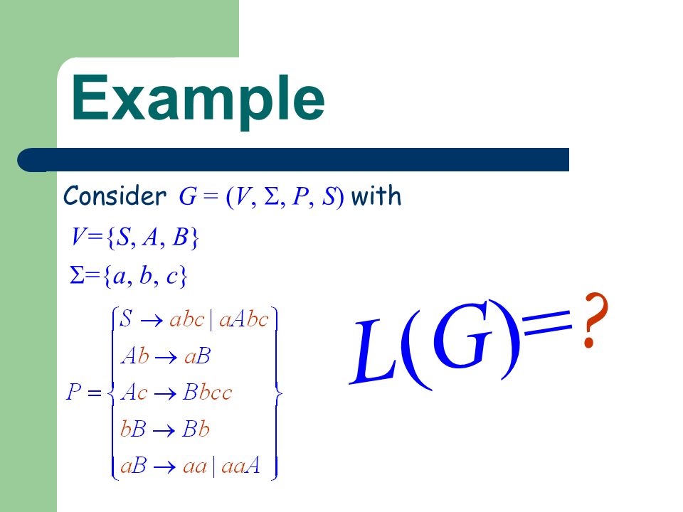 Lecture 6 Context Free Languages Ppt Download