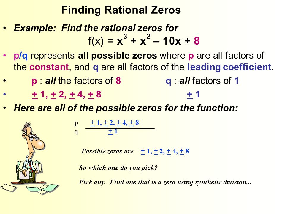 Real Zeros Of Polynomial Functions Ppt Video Online Download