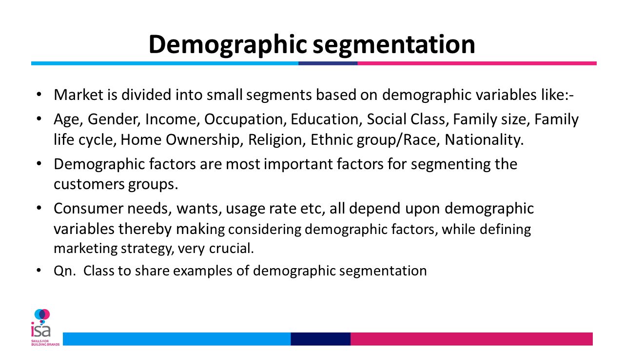 demographic segmentation example