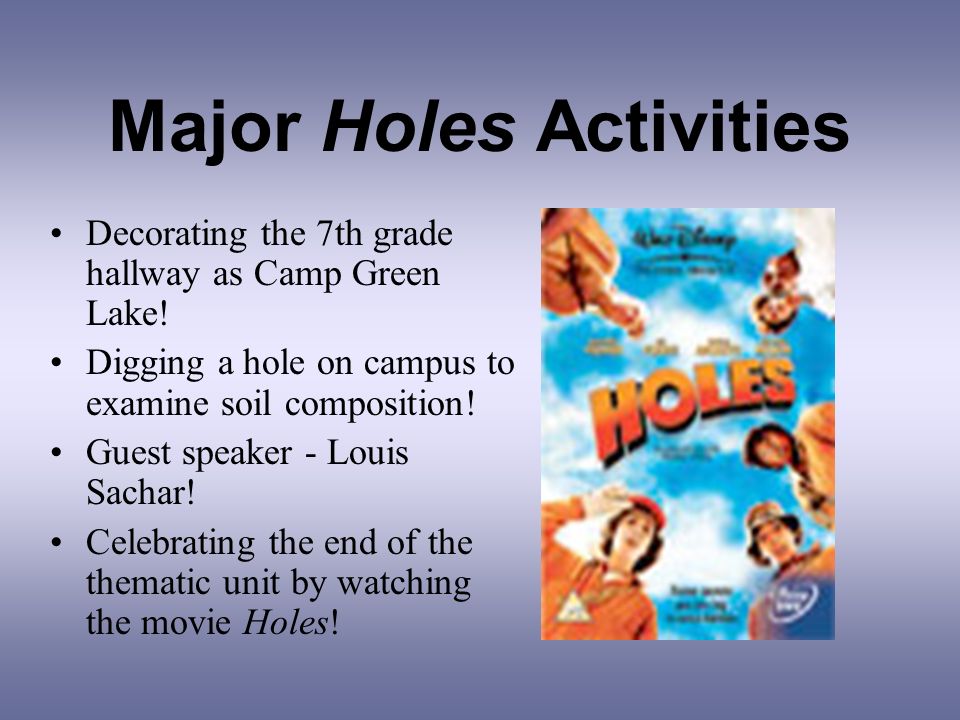 78 Holes! ideas  holes movie, holes, louis sachar
