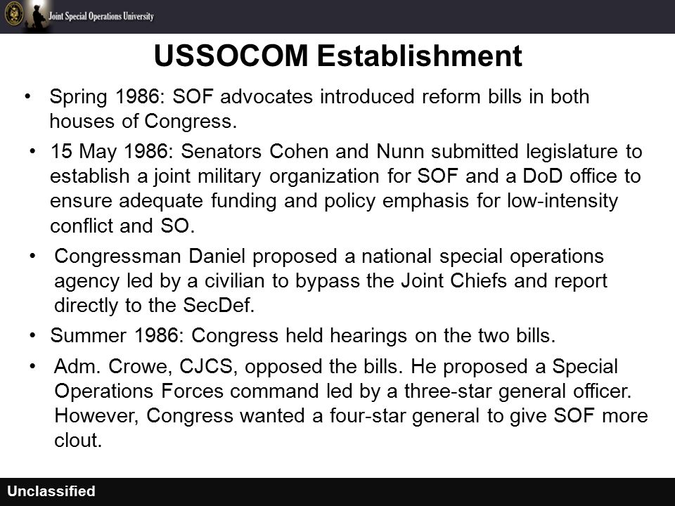 Socom J6 Org Chart