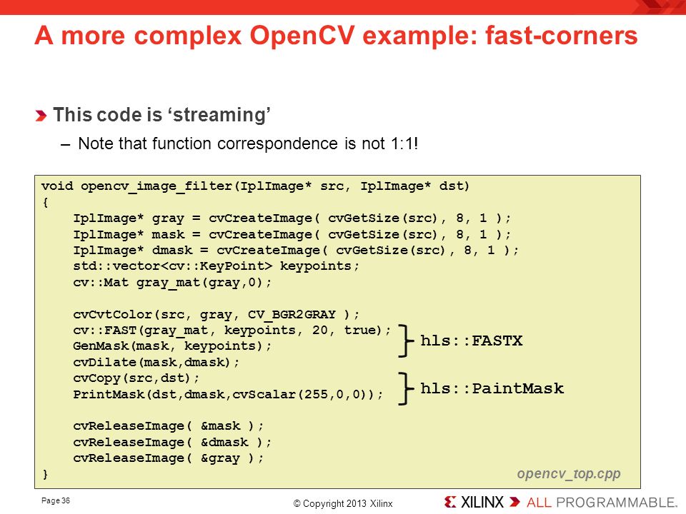 How To Accelerate Opencv Applications With The Zynq 7000 All Programmable Soc Using Vivado Hls Video Libraries August 28 Ppt Download
