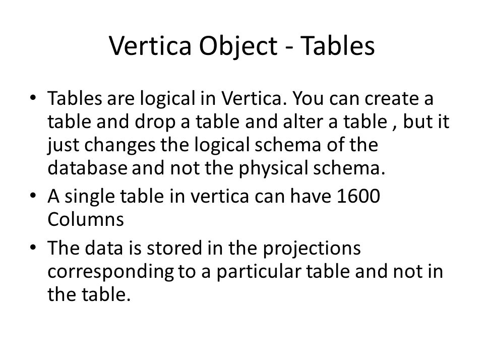 A Brief Intro to Vertica Database – Navin Chakraborty - ppt video online  download