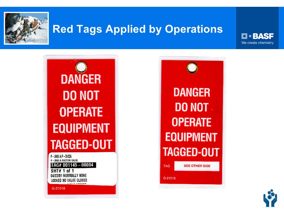 Red Tags Applied by Operations