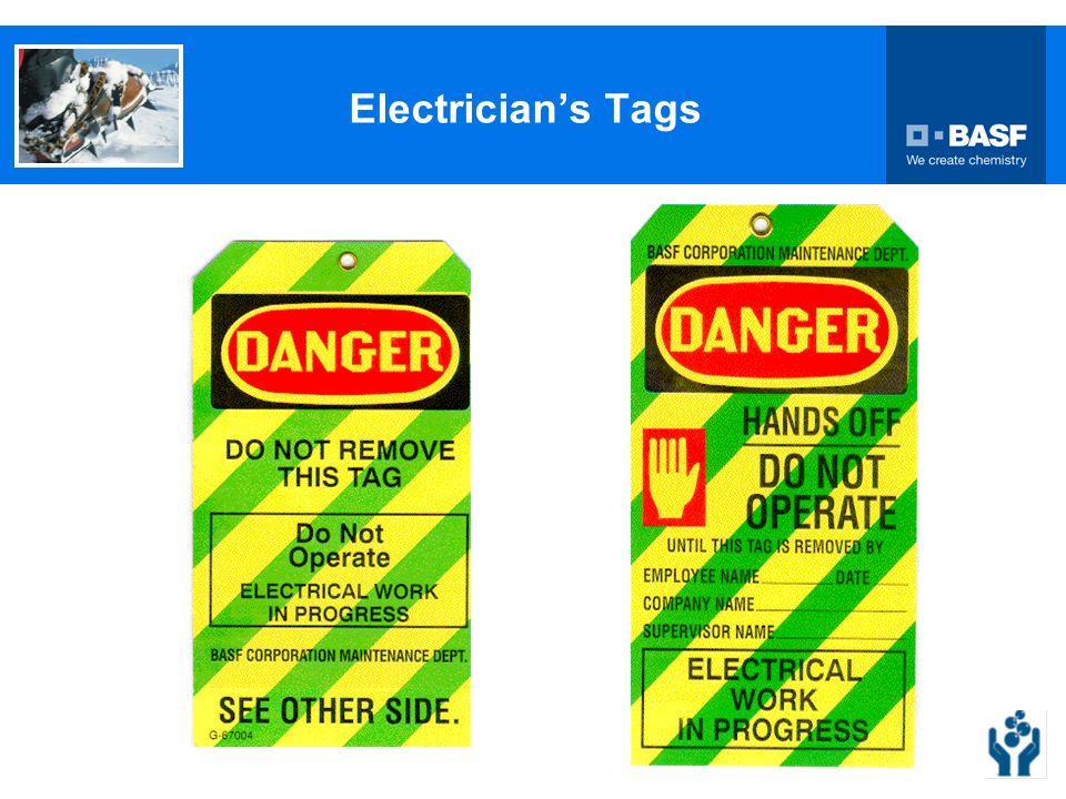 Electrician’s Tags
