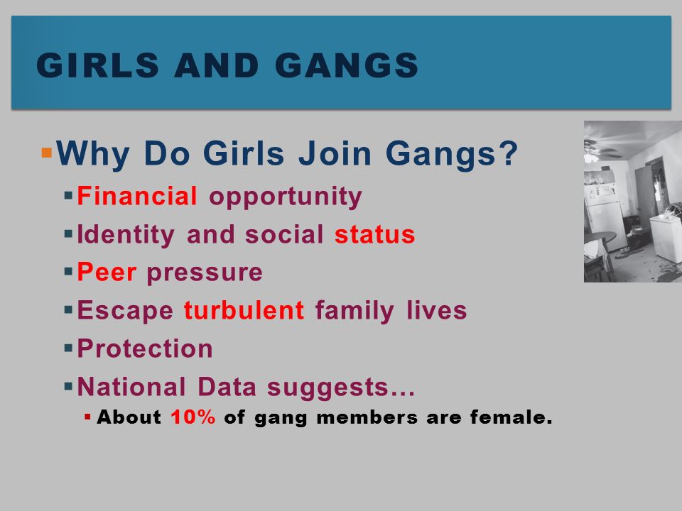 why do teenagers join gangs