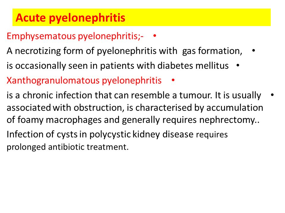 a diabetes pyelonephritis