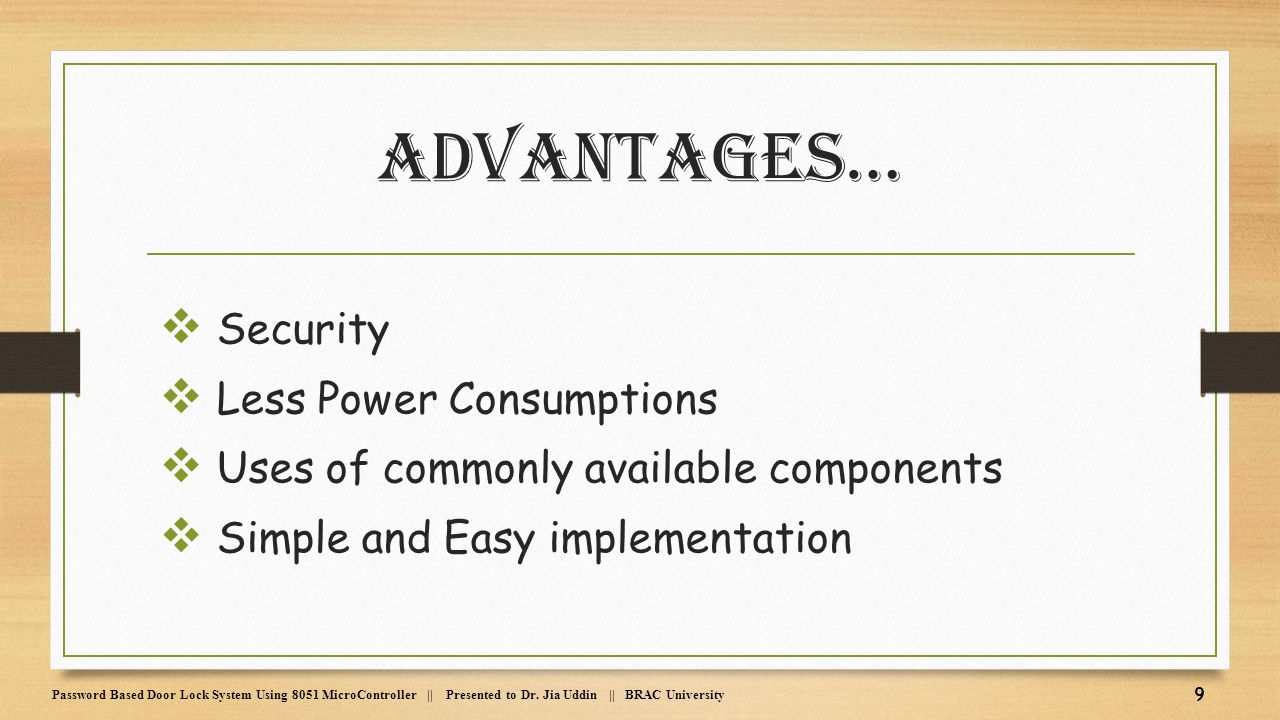 Password Based Door Lock System Using 8051 Microcontroller Ppt Video Online Download