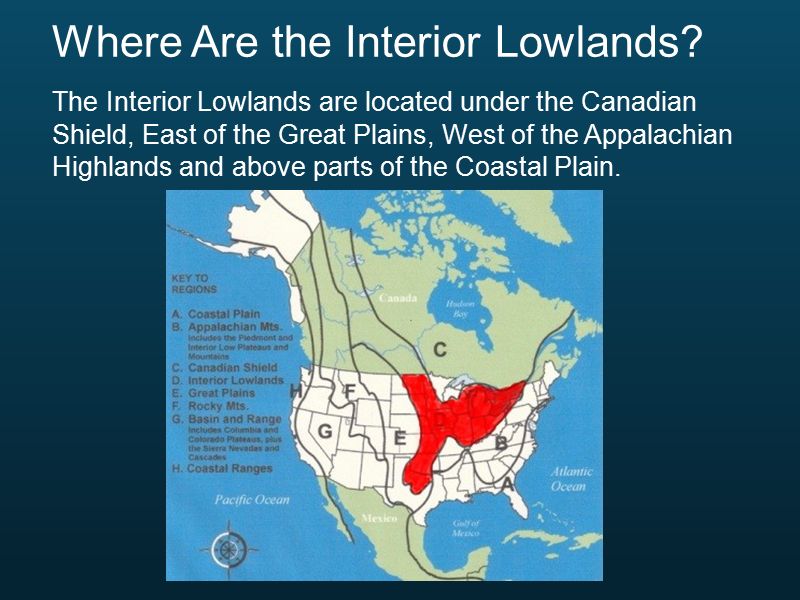 The Interior Lowlands A United States Region Standard Usi 2b