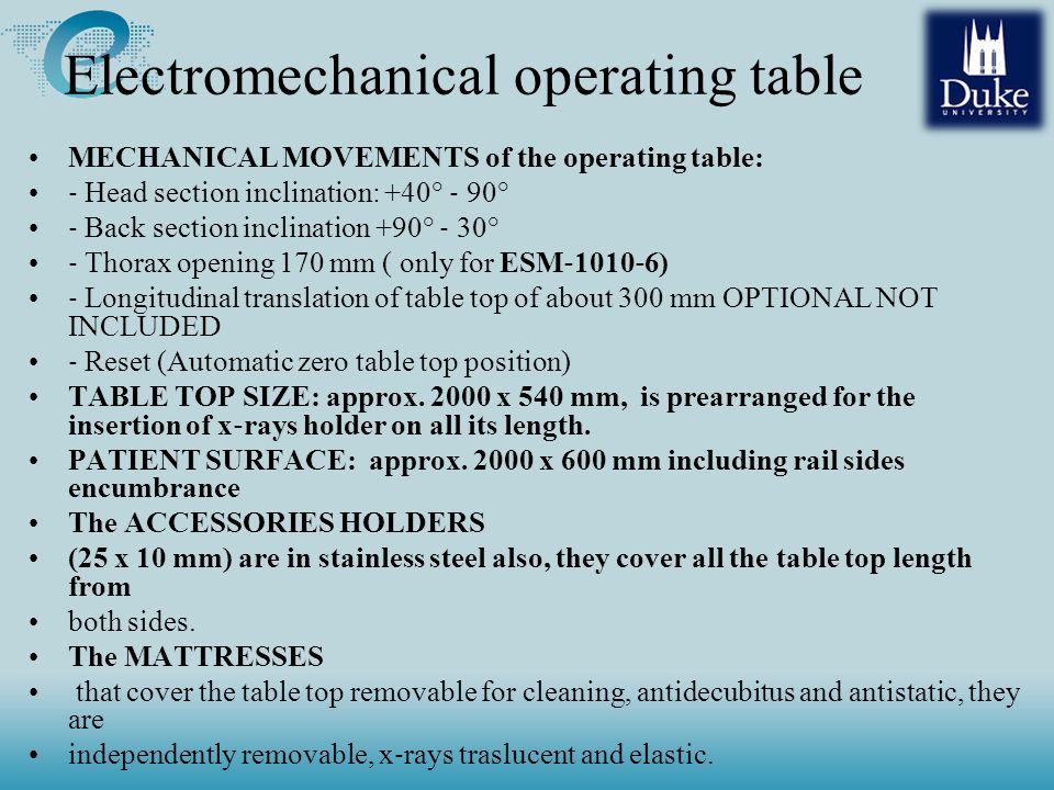 Theatre Operating Table - ppt download
