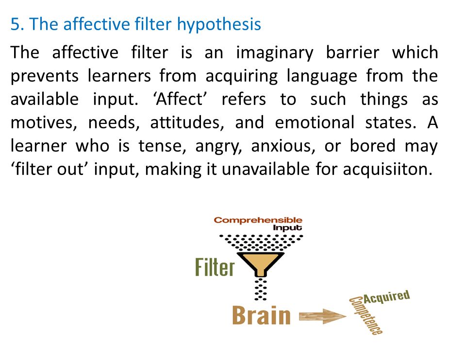 affective filter definition