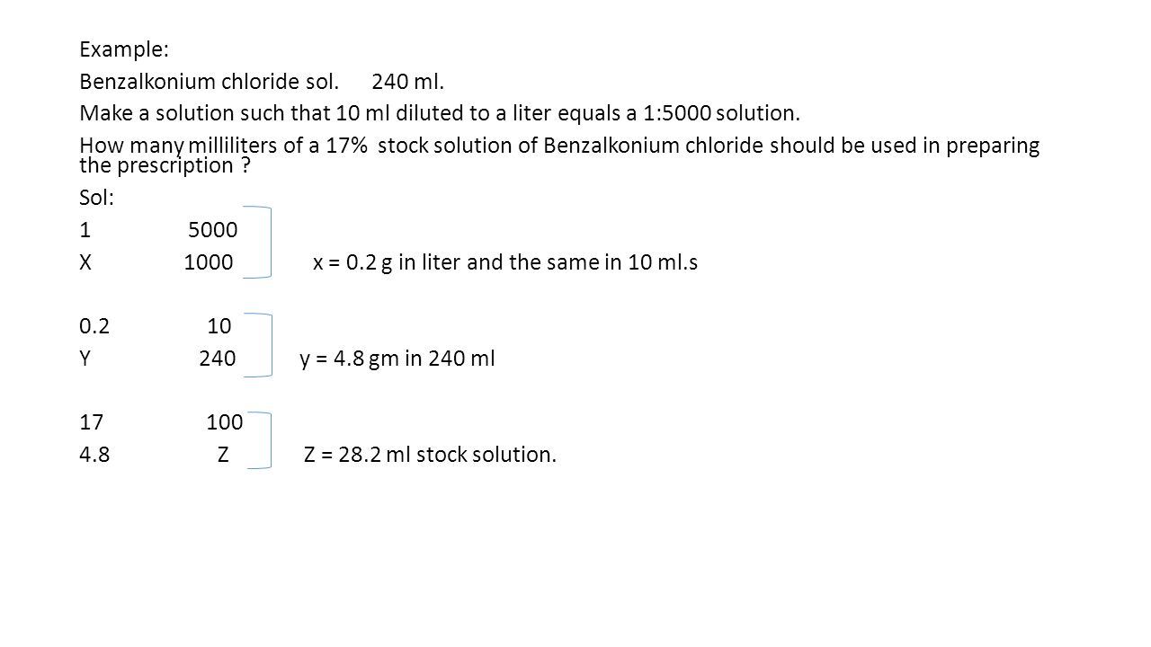 Pharmaceutical Calculation Ppt Download