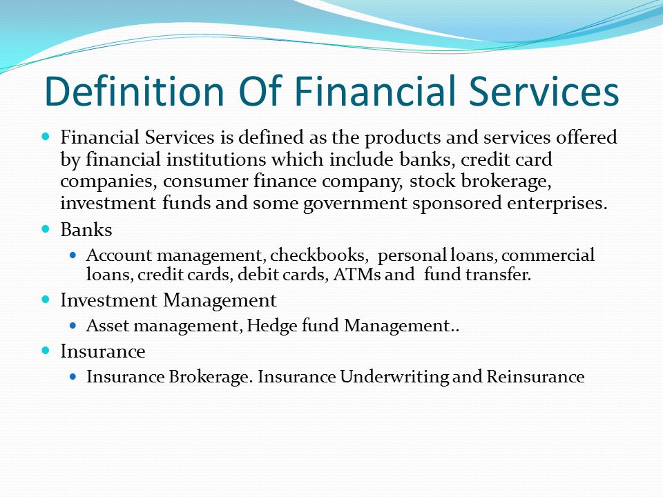 financial service company definition