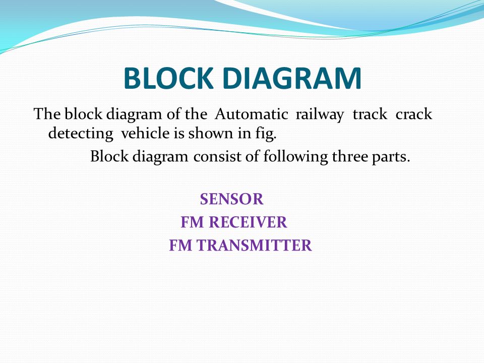 railway track crack detection system project ppt railway track crack detection system project ppt