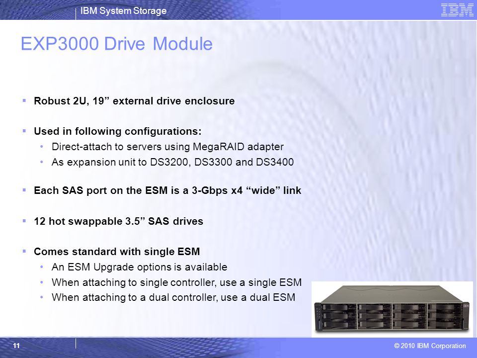 EXP3000 Drive Module Robust 2U, 19 external drive enclosure