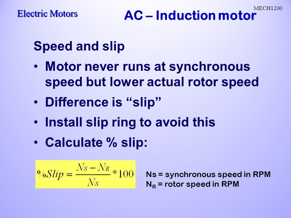AC Motors AC current reverses direction Two parts: stator and ...
