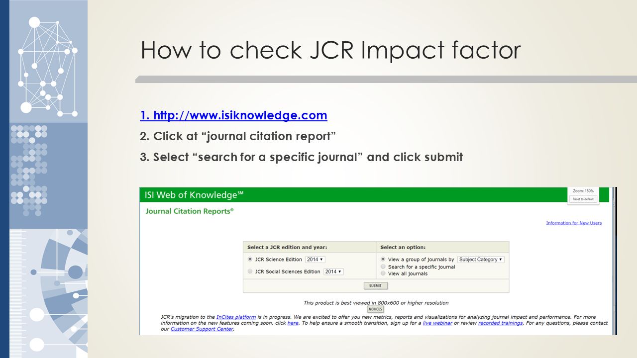 Web Of Science Journal Impact Factors Youtube