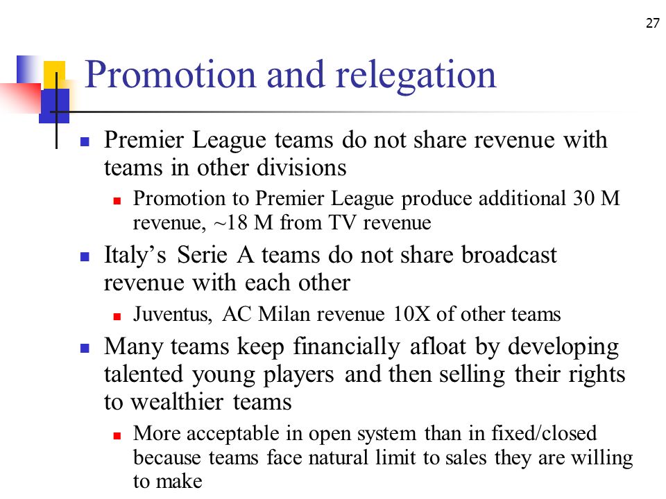 Promotion and relegation