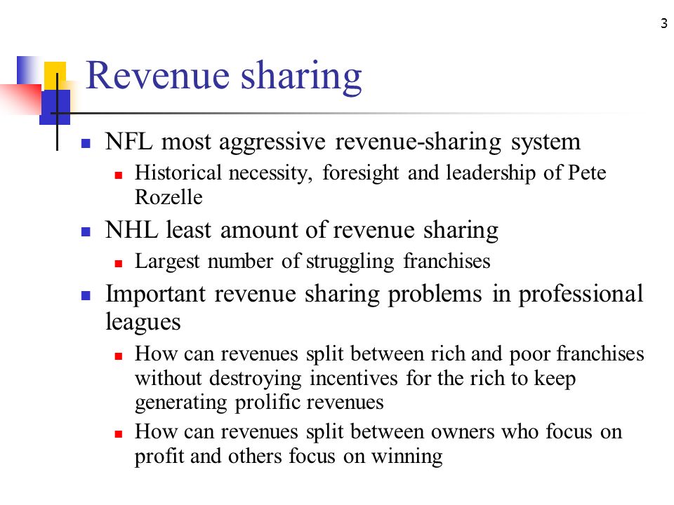 Revenue sharing NFL most aggressive revenue-sharing system
