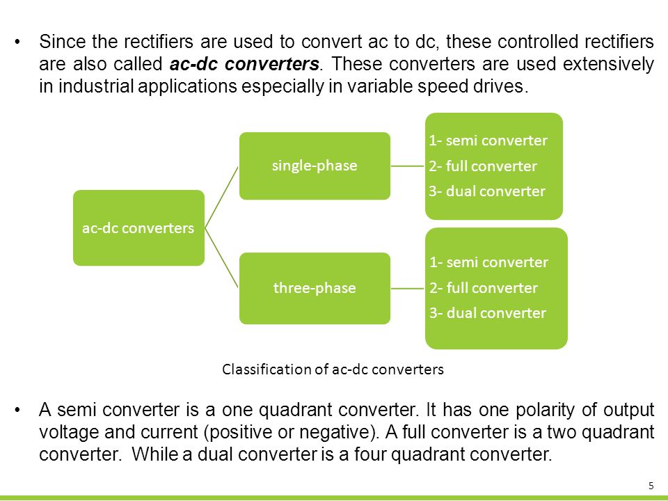 rectifier is used to convert