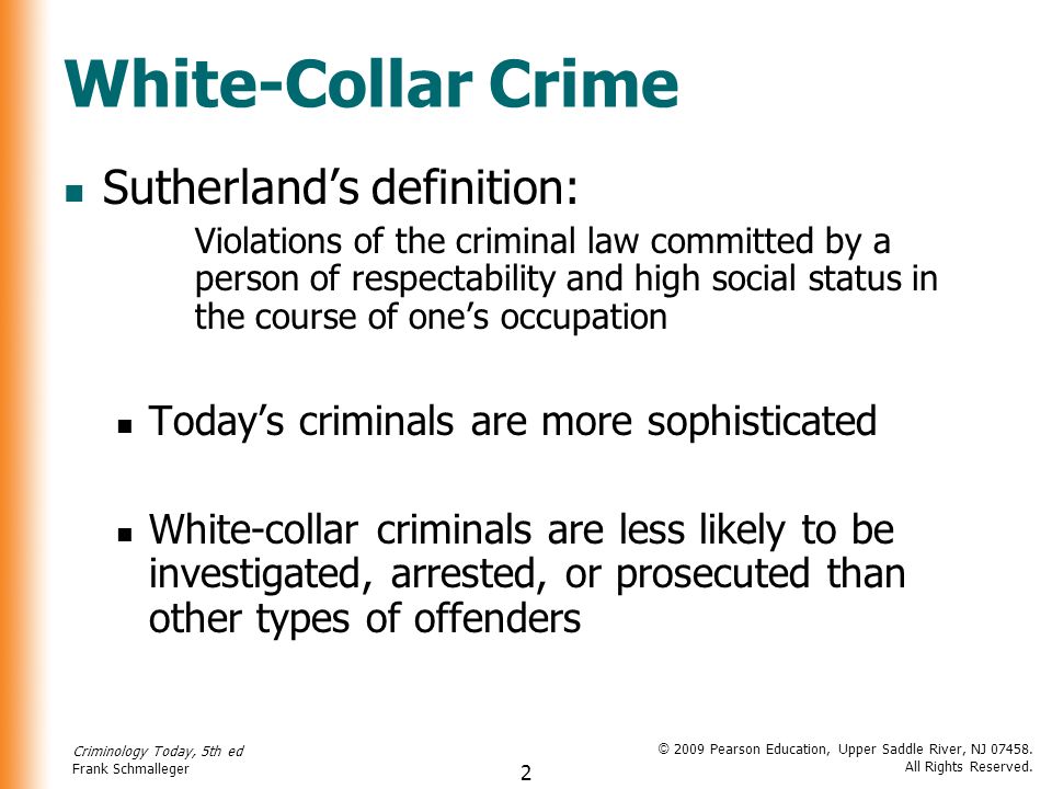 white collar and organized crime