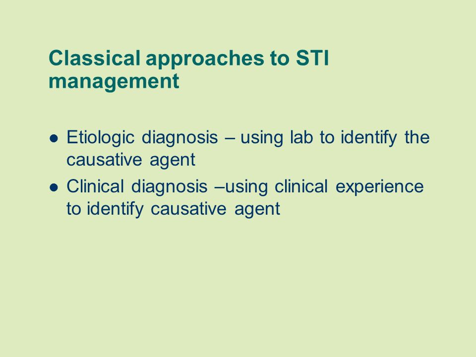 Sti Syndromic Management Chart