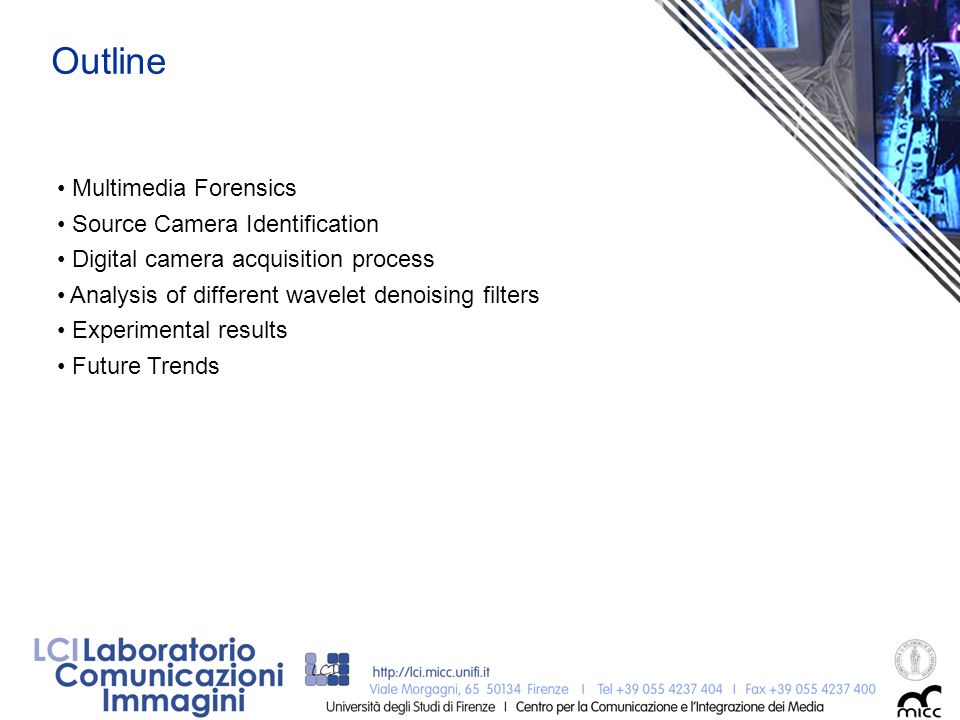 Analysis of denoising filters for photo response non uniformity noise  extraction in source camera identification Irene Amerini, Roberto Caldelli,  Vito. - ppt video online download