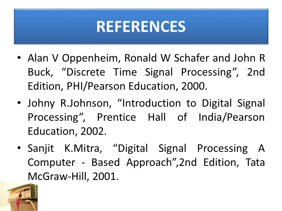 Ec1358 Digital Signal Processing Ppt Download