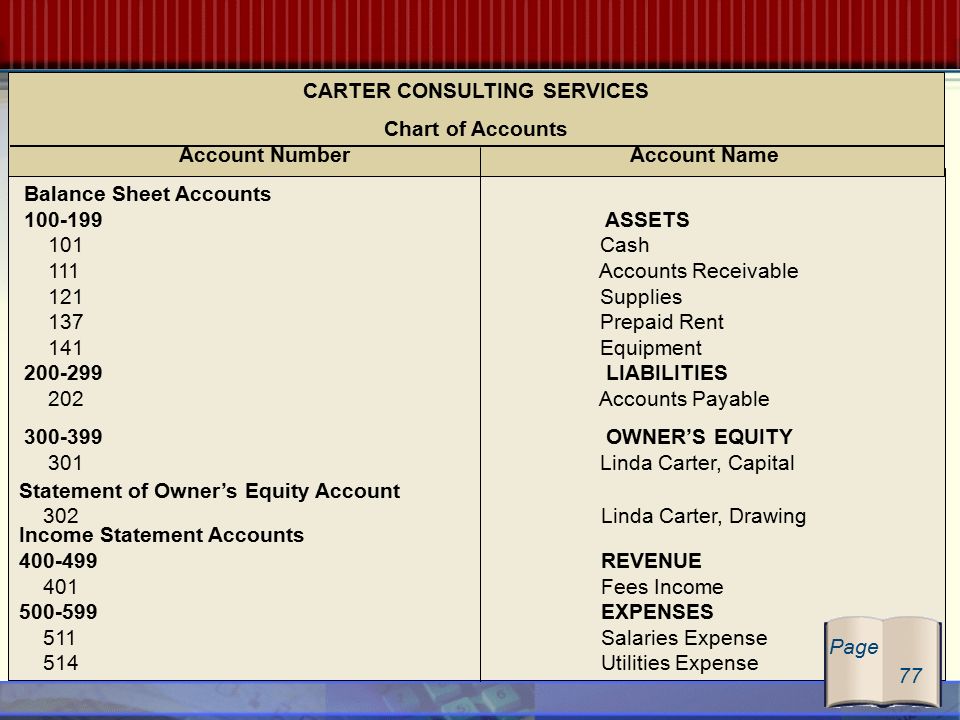 Chart Of Accounts For It Consulting Company