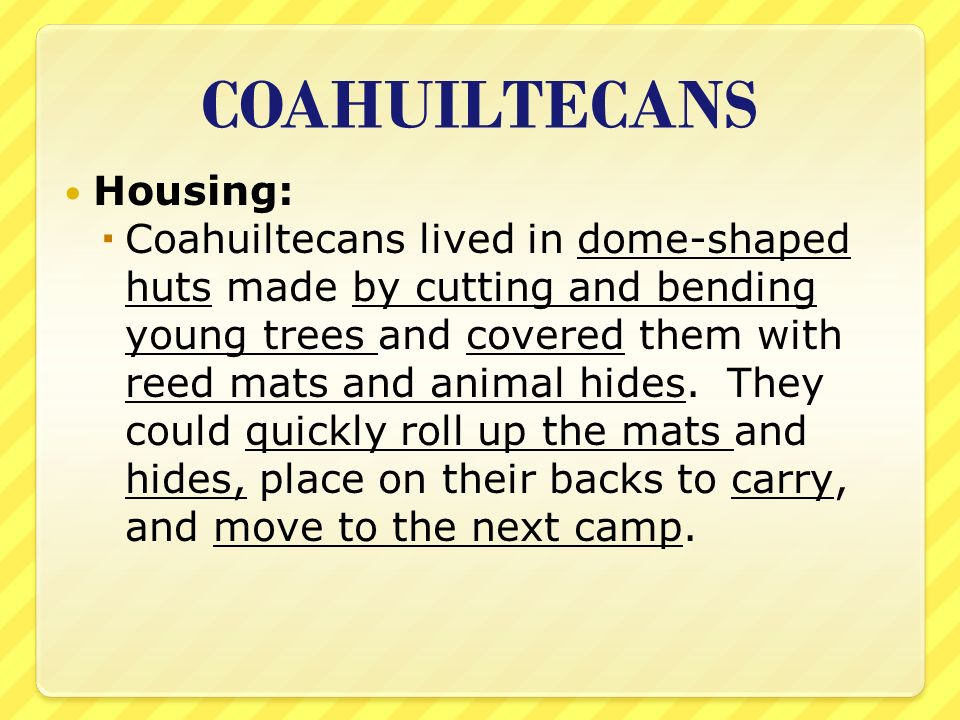 COAHUILTECANS Housing: