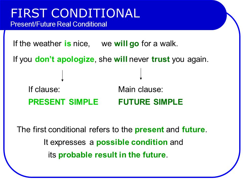 Matching conditions. Future time Clauses and conditionals правило. First conditional схема. First conditional правило. Предложения с first conditional.