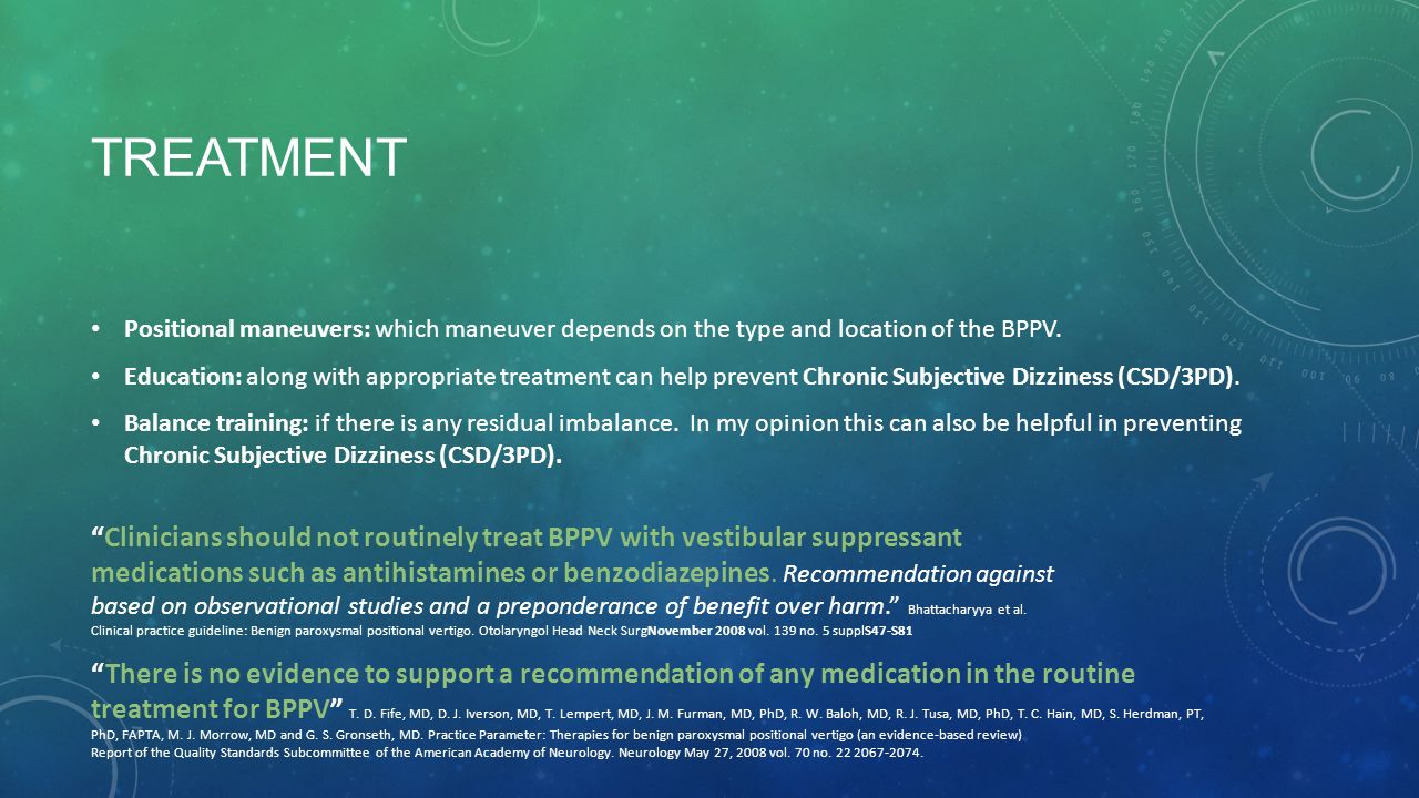 Diagnosis And Treatment Of Bppv For Physical Therapy Ppt Video Online Download