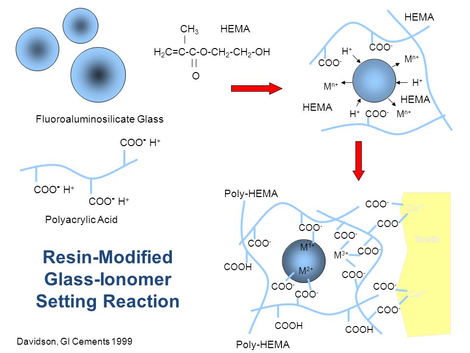 glass ionomer setting reaction