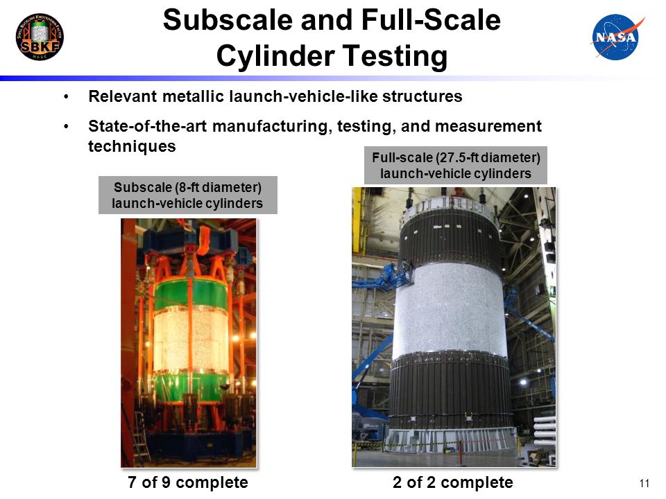 Subscale and Full-Scale Cylinder Testing