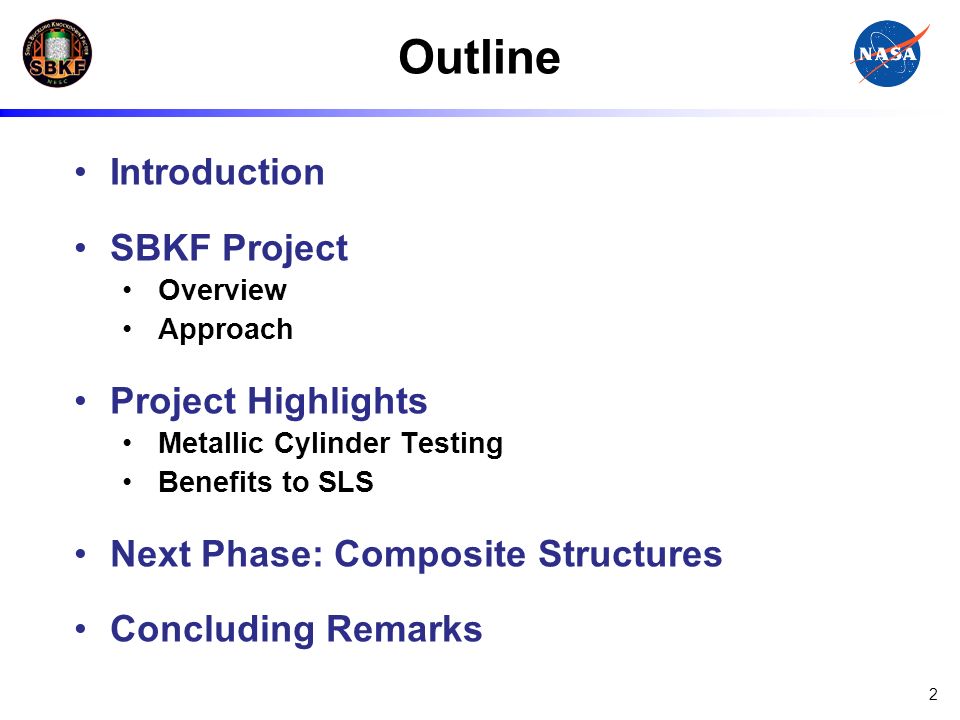 Outline Introduction SBKF Project Project Highlights