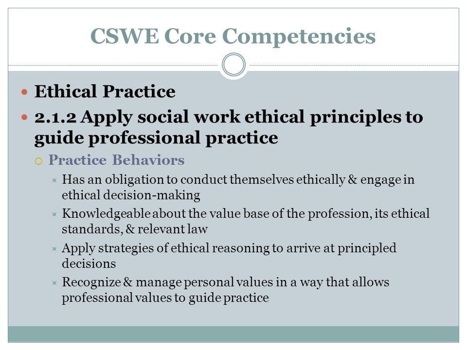 social work competencies nasw