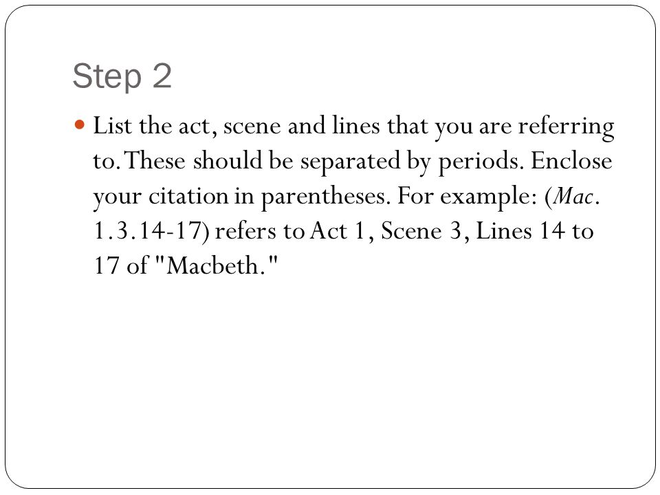 Citing Shakespeare Mla Format Ppt Video Online Download
