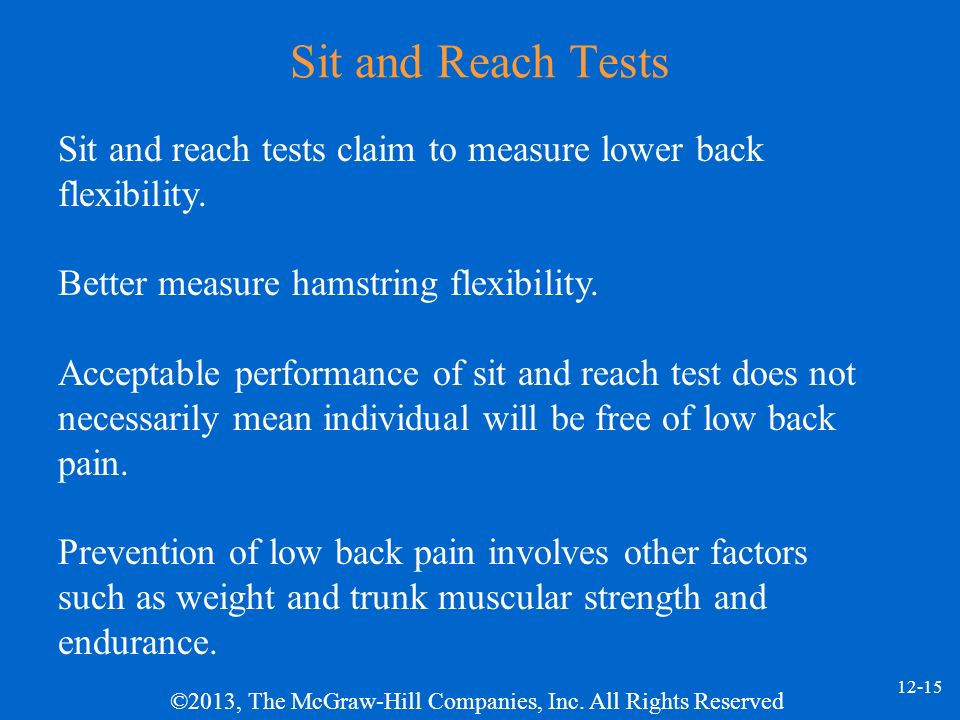 Sit and Reach Test: How to Measure Lower Back Flexibility