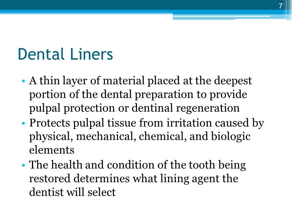 Dental Liners, Bases, and Bonding Systems - ppt video online download