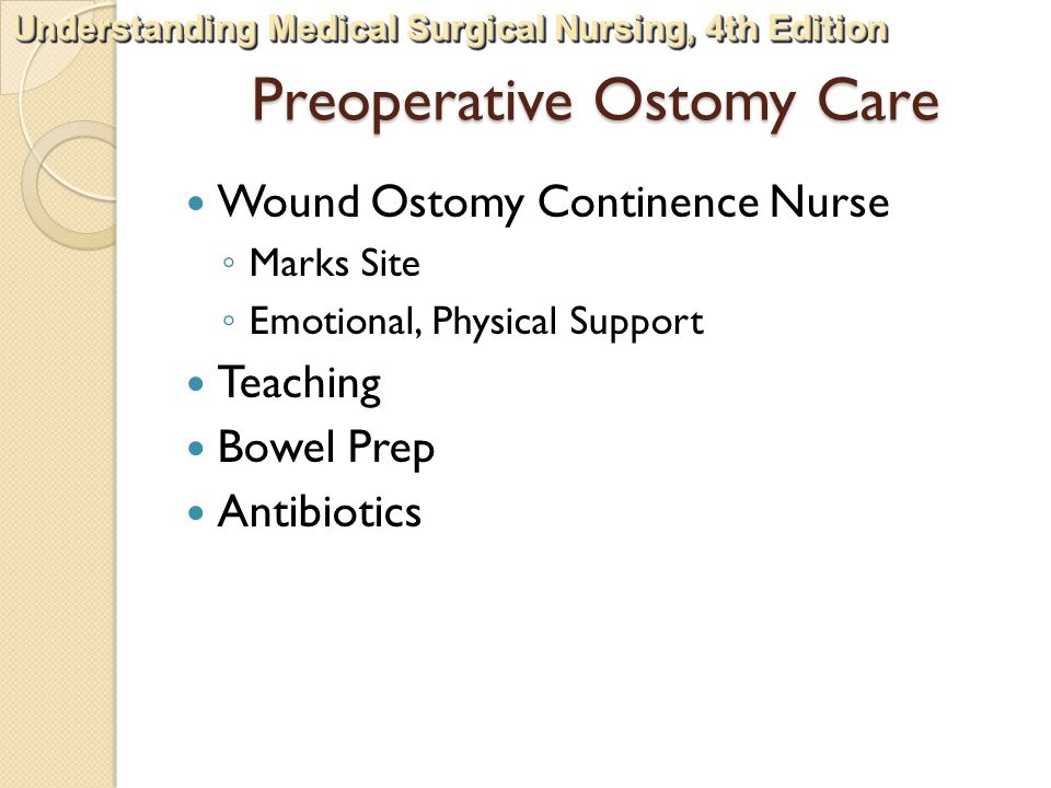 Preoperative Ostomy Care
