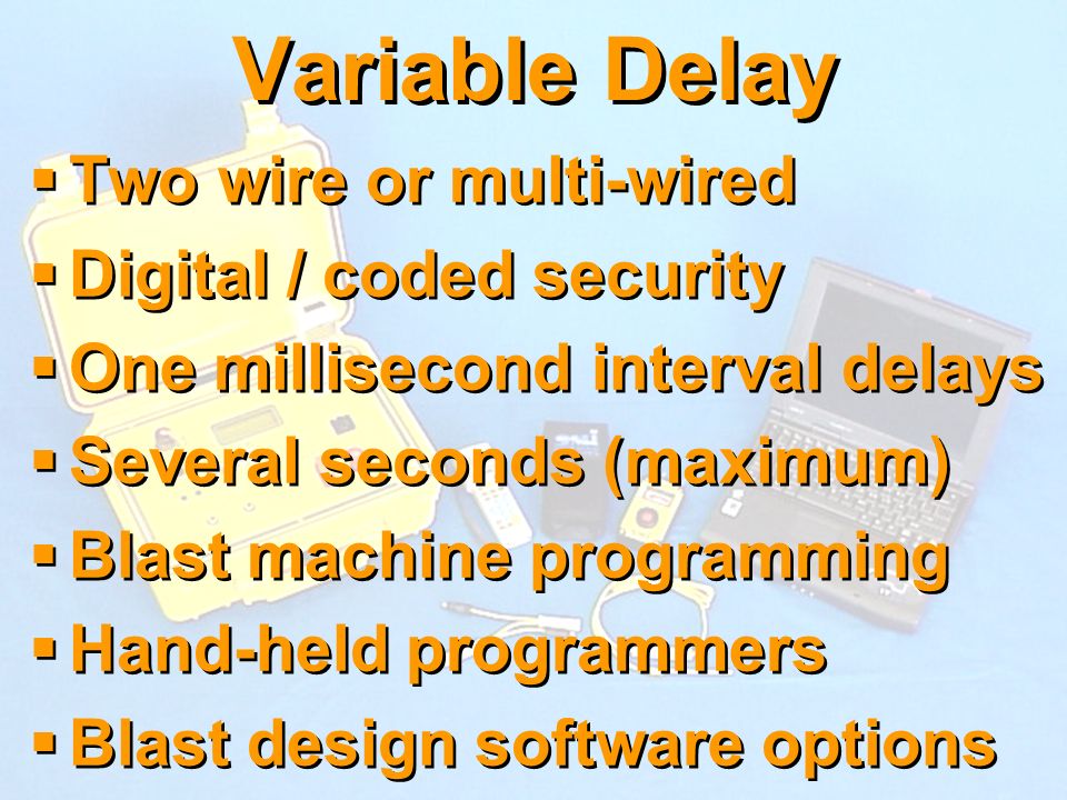 Variable Delay Two wire or multi-wired Digital / coded security