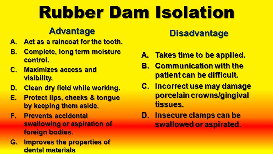 Isolation Of The Operative Endodontic Field Ppt Video Online Download