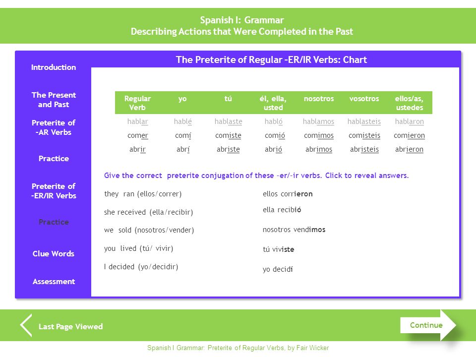 Describing Actions That Were Completed In The Past Ppt Download